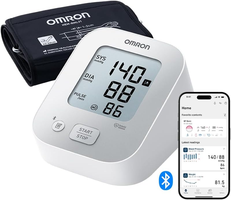 OMRON X2+ Connect - Monitor de pressão arterial de braço