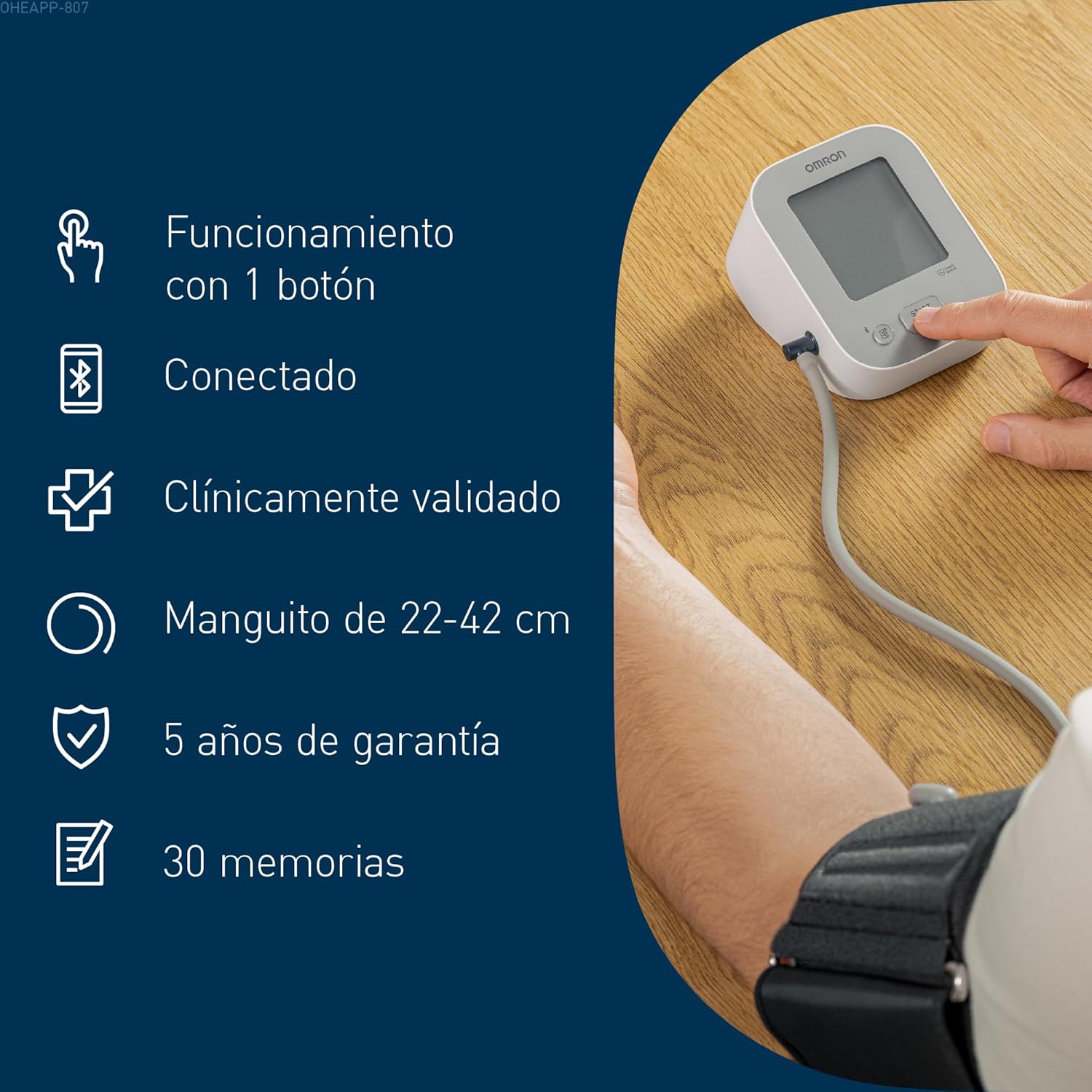 OMRON X2+ Connect - Utilização em casa no braço
